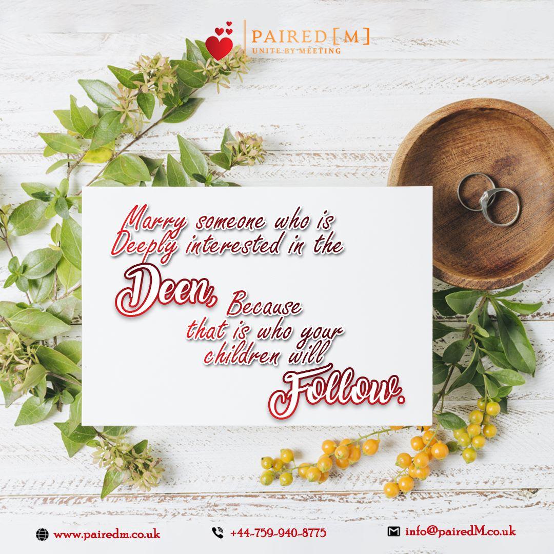 Marry for the Deen